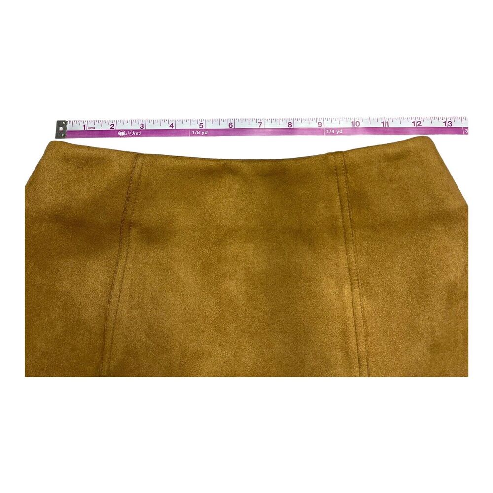 Ivy & Main Mini Skirt Solid Brown Women’s Size XS - Picture 4 of 6